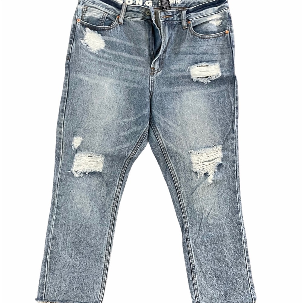 High waisted jeans